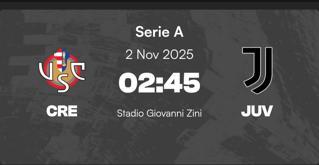 Prediksi Skor Cremonese vs Juventus Pekan Ke-10 Serie A