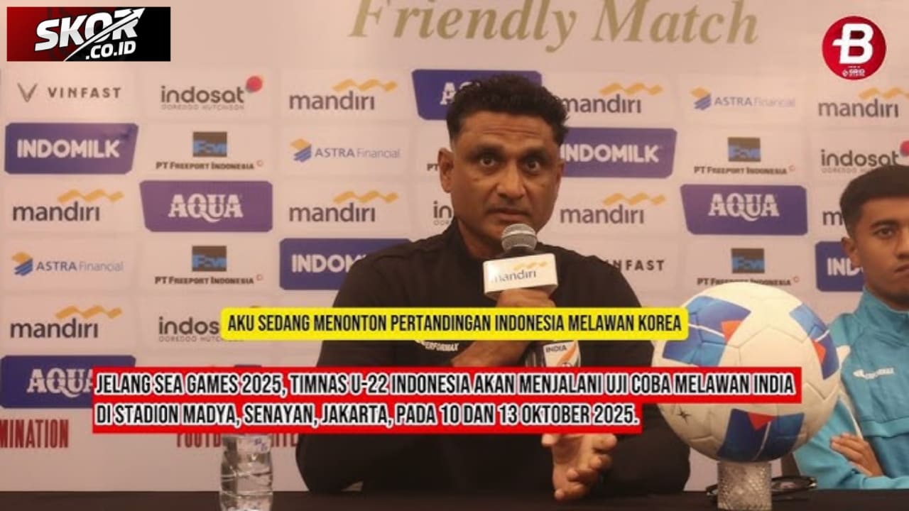 Kata Pelatih India Jelang Indonesia Lawan Irak