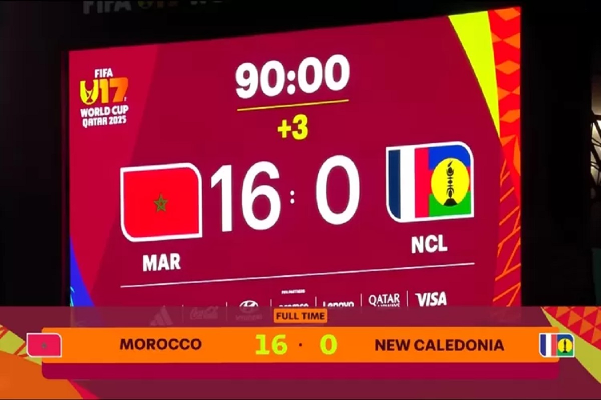 Maroko U17 Cetak Sejarah dengan Kemenangan 16-0