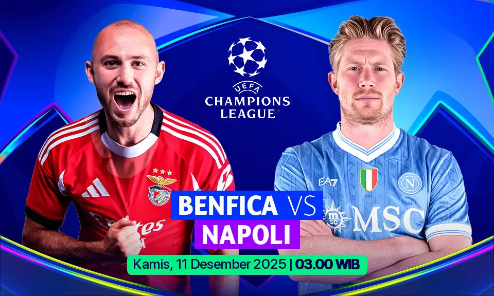 Prediksi Skor Benfica vs Napoli di Liga Champions
